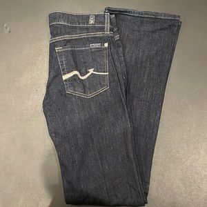 7 for all mankind dark wash jeans. Size 29.